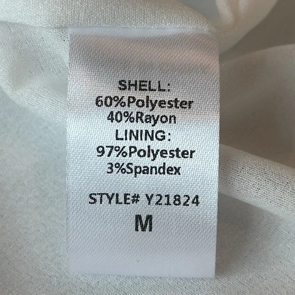 Do+Be Be White Button Front Tie Mini Dress Sleeveless Sz M Collared Flat Pleats - Picture 16 of 16